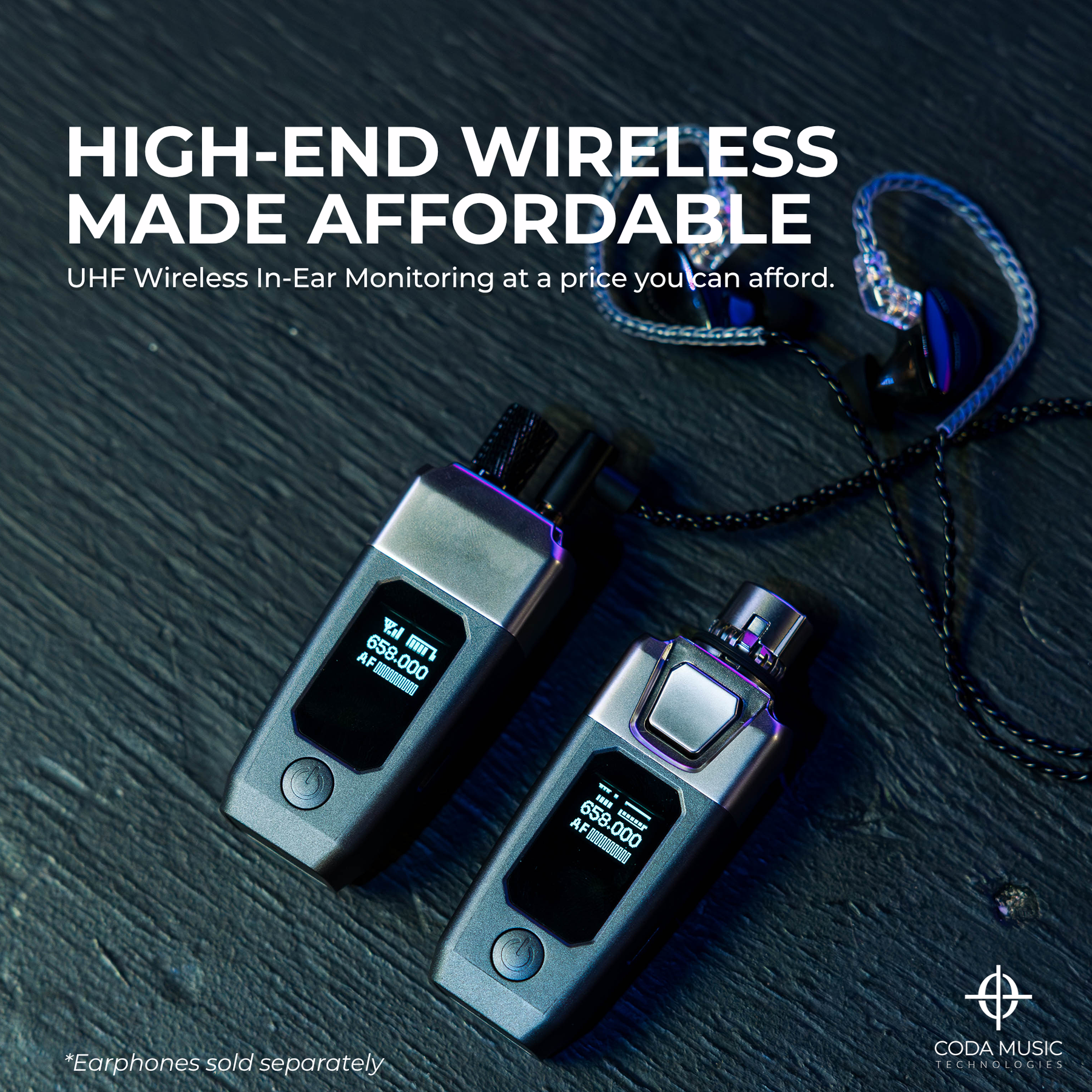 Wire Less Moniters AirSync IEM Professional Wireless In Ear Monitors – Coda Music Technologies