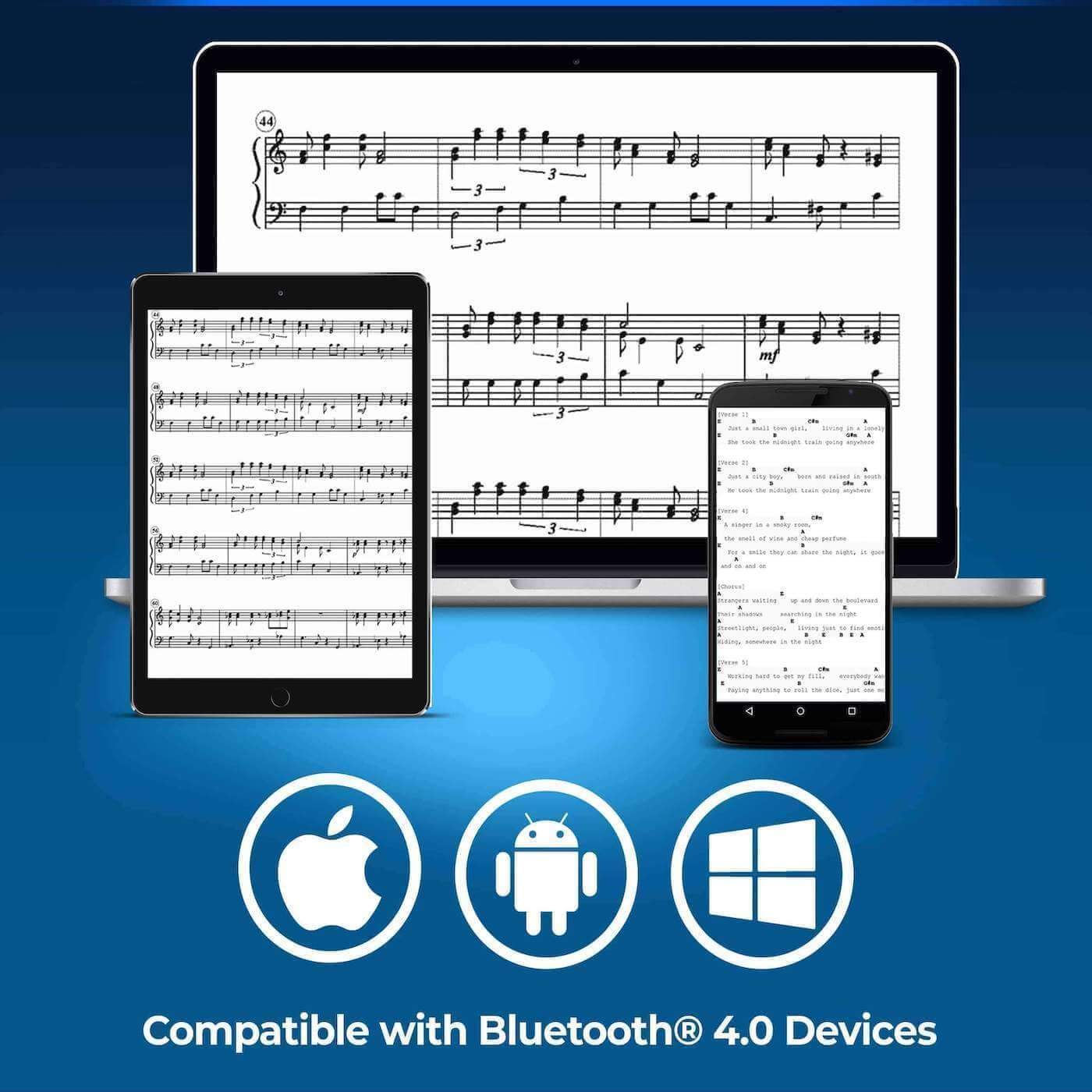 Coda Music Technologies Musical Instruments STOMP Bluetooth® 4.0 Page Turner & App Controller - B-Stock/Open Box
