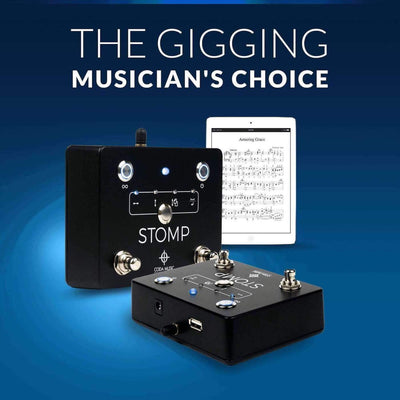 Coda Music Technologies Musical Instruments STOMP Bluetooth® 4.0 Page Turner & App Controller - B-Stock/Open Box