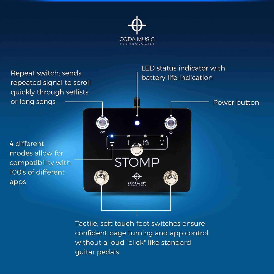 pedal app STOMP Bluetooth Page Turner Pedal